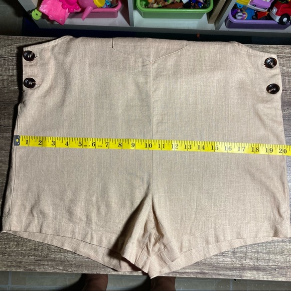 COPY - Lulus Up with the Sun Beige Short Overalls Size Large - Picture 11 of 15